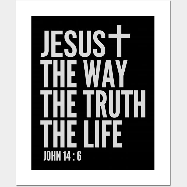 Jesus The Way The Truth The Life Wall Art by 29 hour design